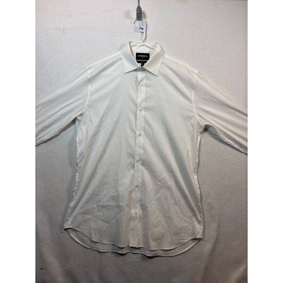 Bonobos Mens White Dress Shirt Tailored Fit 16.5 36 Stretch - Picture 2 of 11